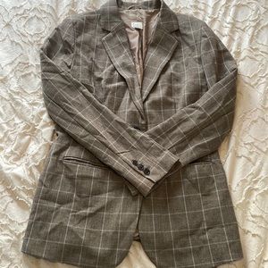 a new day Brown Plaid Blazer